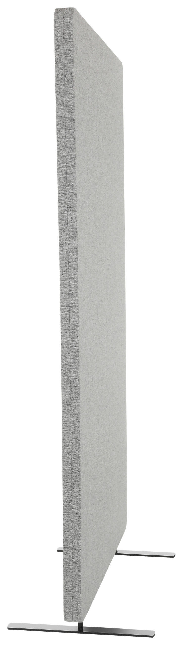 TRENNWAND Textil, Metall, Kunststoff Hellgrau  - Hellgrau, Basics, Kunststoff/Textil (80/142/35cm) - MID.YOU