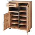 GARDEROBE 5-teilig  in 268/204/41 cm  - Wildeiche/Graphitfarben, Natur, Holz/Holzwerkstoff (268/204/41cm) - Linea Natura