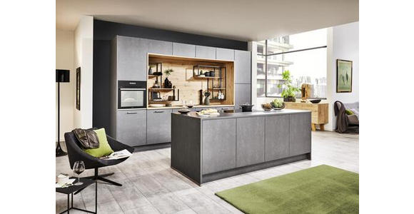EINBAUKÜCHE - Grau, Design, Holzwerkstoff - Dieter Knoll