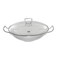 WOK 35 cm  - Basics, üveg/fém (35cm) - Fissler