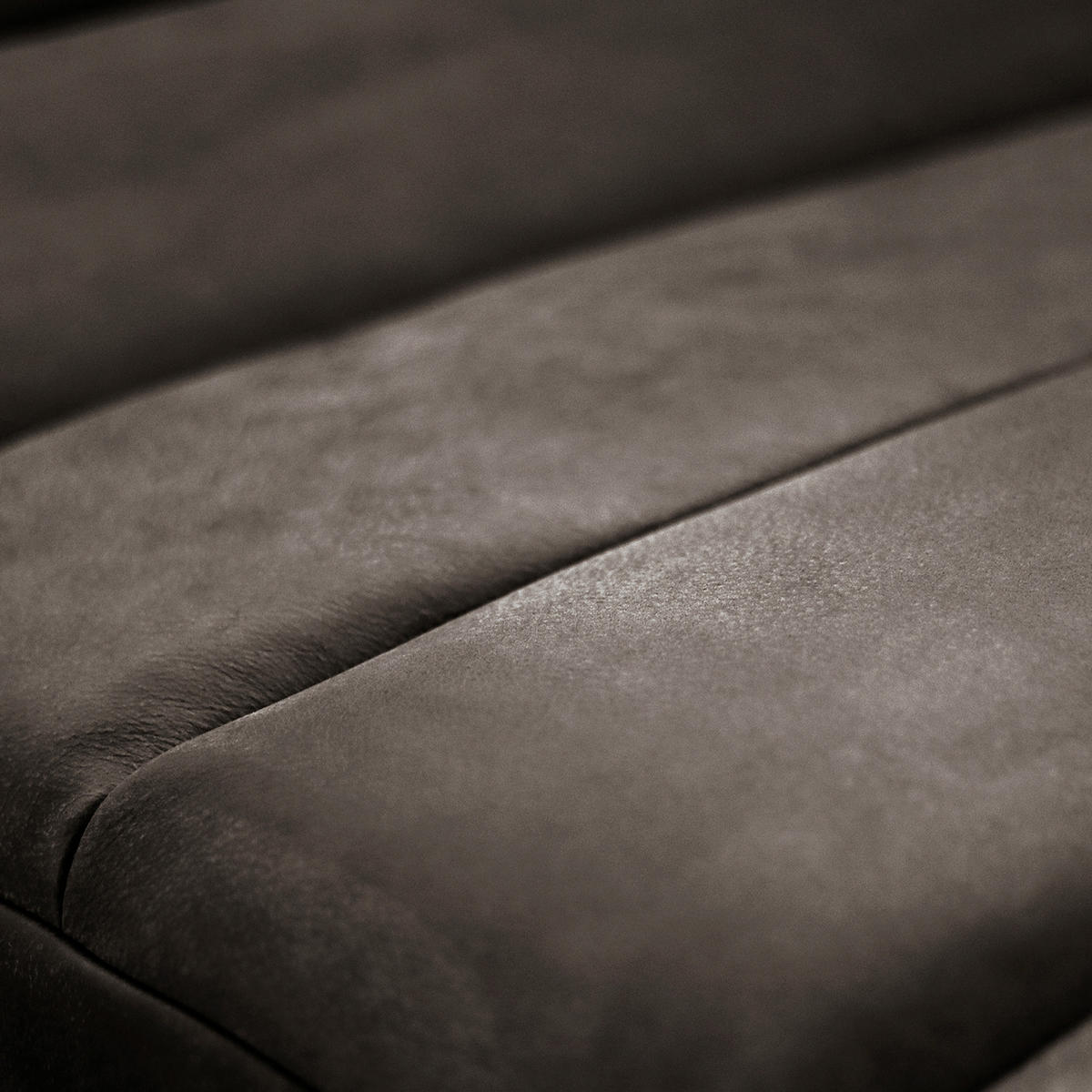 RELAXLIEGE in Echtleder Dunkelgrau  - Dunkelgrau/Silberfarben, Design, Leder/Metall (65/65-95/171cm) - Livetastic