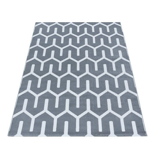 VÄVD MATTA 240/340 cm Costa 3524 Grey  - grå, Design, textil (240/340cm)