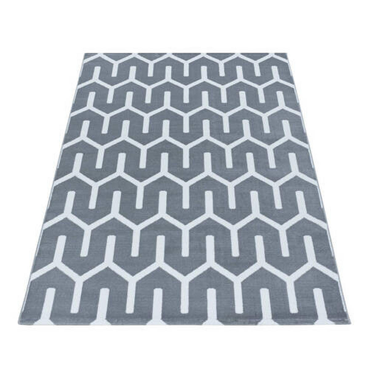 VÄVD MATTA 240/340 cm Costa 3524 Grey  - grå, Design, textil (240/340cm)