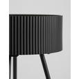 BEISTELLTISCH 38/38/45 cm Naturfarben, Schwarz rund  - Schwarz/Naturfarben, LIFESTYLE, Holzwerkstoff/Metall (38/38/45cm) - Xora