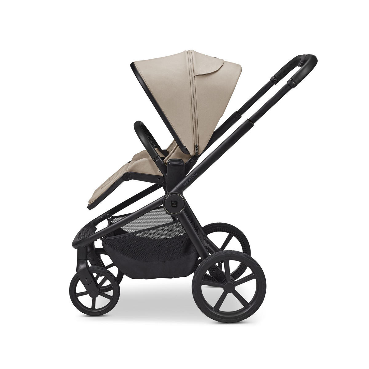 KINDERWAGENSET  RESA FOLD SET  sand  - Sandfarben/Schwarz, Basics, Textil/Metall (116/57/94cm) - Moon