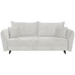SCHLAFSOFA in Chenille Beige  - Beige/Schwarz, KONVENTIONELL, Holz/Textil (238/99/108cm) - Carryhome