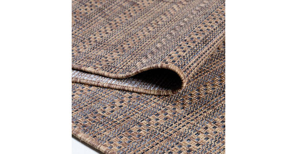 In- und Outdoorteppich 240/340 cm Zagora  - Schwarz/Braun, Basics, Textil (240/340cm) - Novel