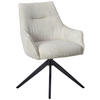 ARMLEHNSTUHL  in Eisen Cord  - Beige/Schwarz, LIFESTYLE, Textil/Metall (61/87/65cm) - MID.YOU