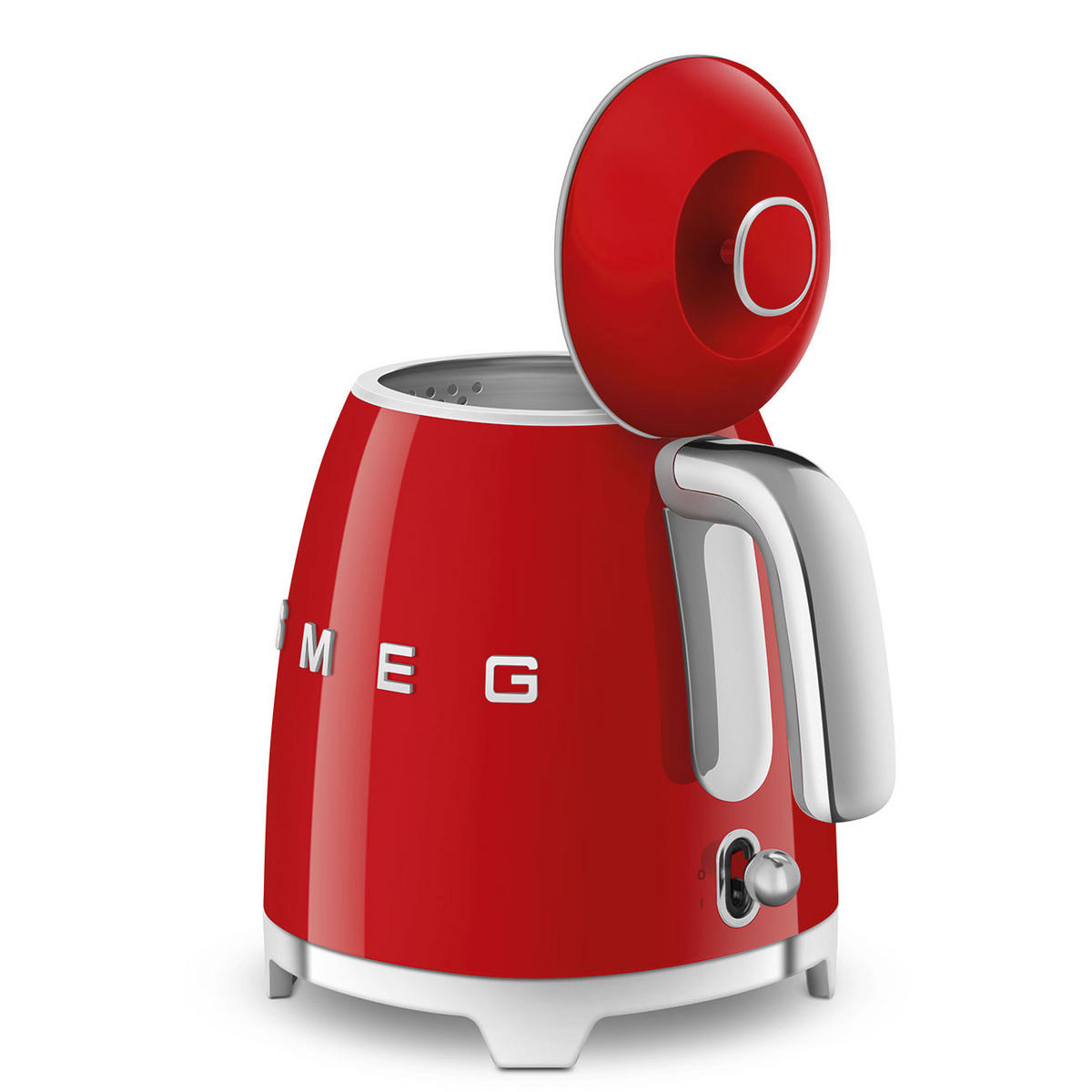 WASSERKOCHER 0,8 l  - Rot, Design, Metall (22,3/24,8/17,1cm) - SMEG
