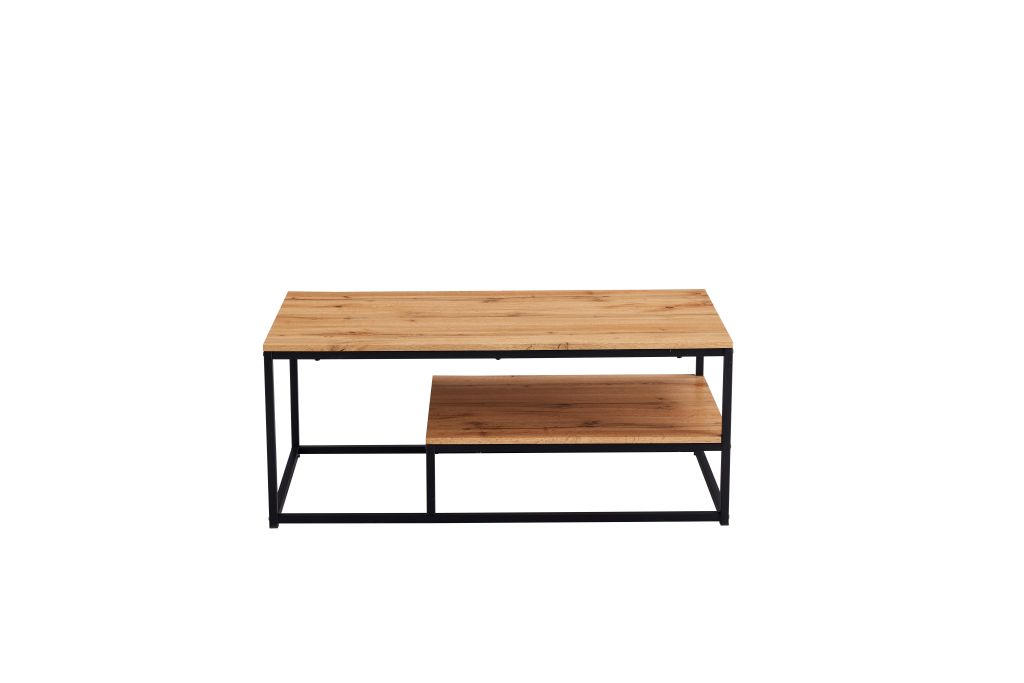 Ti'me KONFERENČNÍ STOLEK, černá, barvy dubu, kov, kompozitní dřevo, 110/45/60 cm