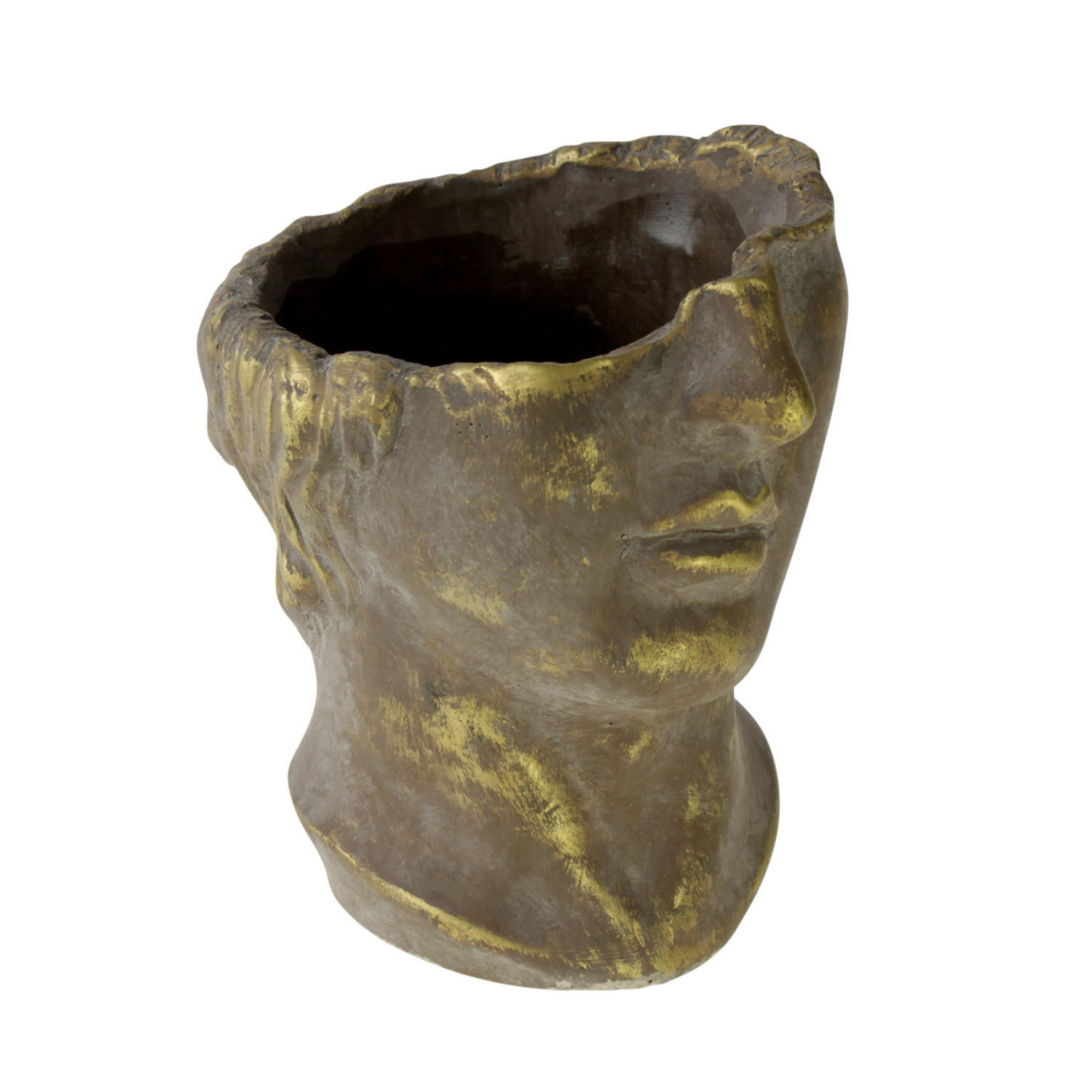 PFLANZTOPF   - Goldfarben/Braun, Basics, Keramik (19,5/24/19,5cm)
