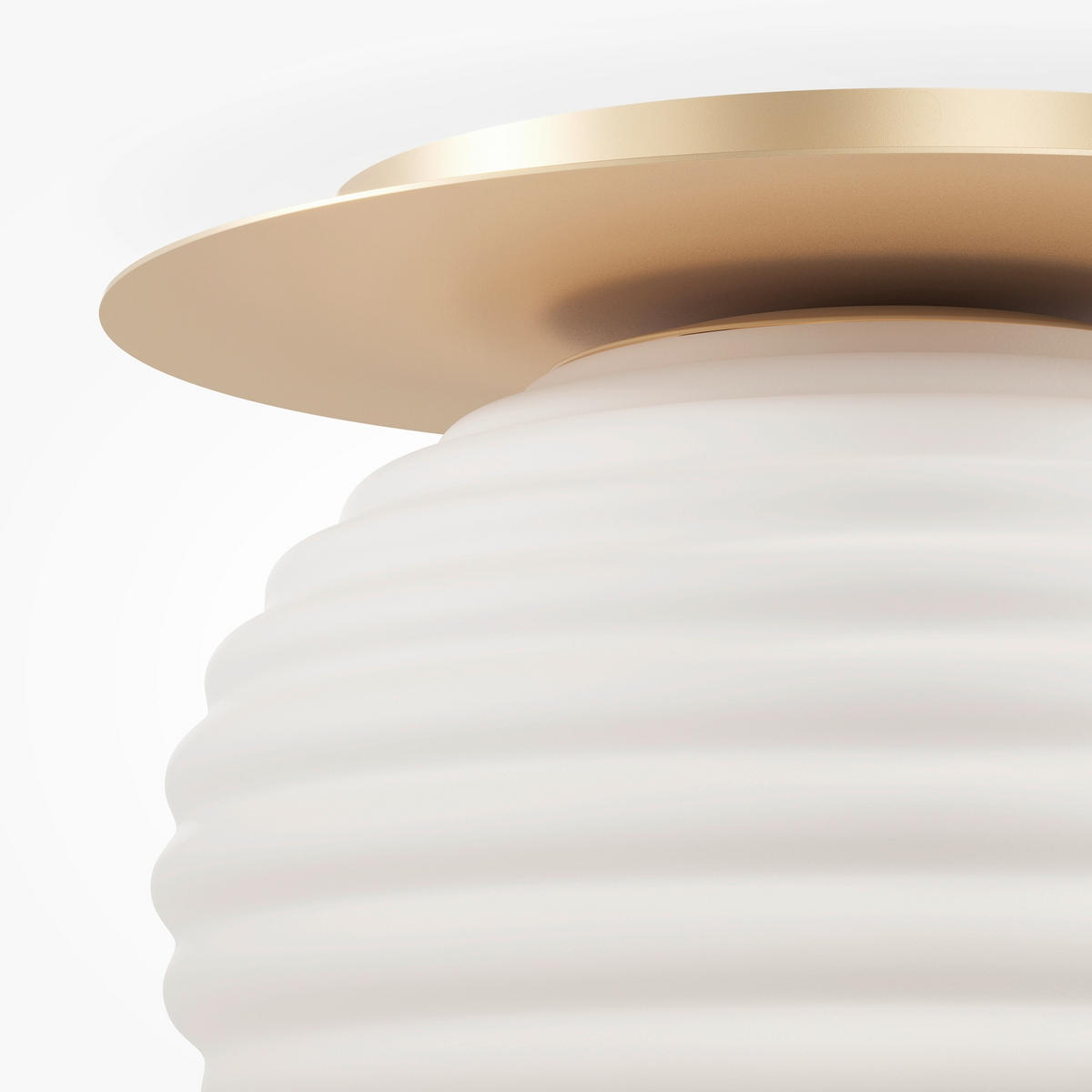 DECKENLEUCHTE Modern 35/28 cm  - Goldfarben/Weiß, Design, Metall (35/28cm) - MAYTONI