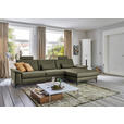 ECKSOFA  in Echtleder Waldgrün  334/176 cm  - Waldgrün/Schwarz, Design, Leder/Metall (334/176cm) - Dieter Knoll