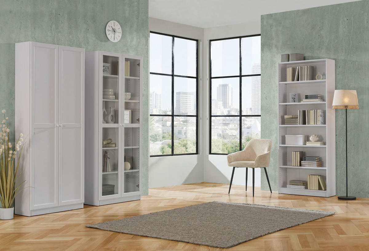 REGAL 80/199,2/28 cm bela  - bela, Konvencionalno, leseni material (80/199,2/28cm) - Carryhome