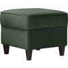HOCKER Plüsch Dunkelgrün  - Dunkelgrün/Schwarz, Design, Holz/Textil (52/45/52cm) - MID.YOU