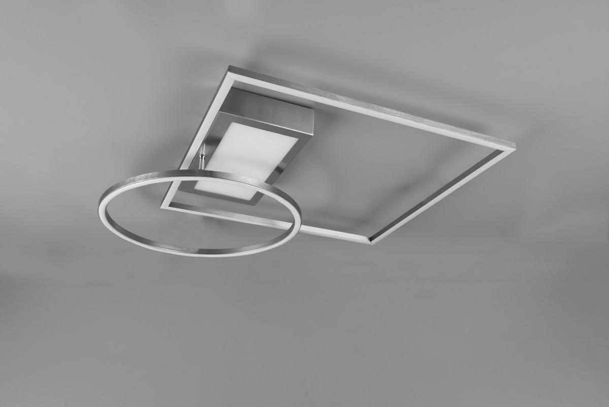 LED PLAFONJERA - boja nikla, Dizajnerski, metal (64,5/9,0/86,5cm)