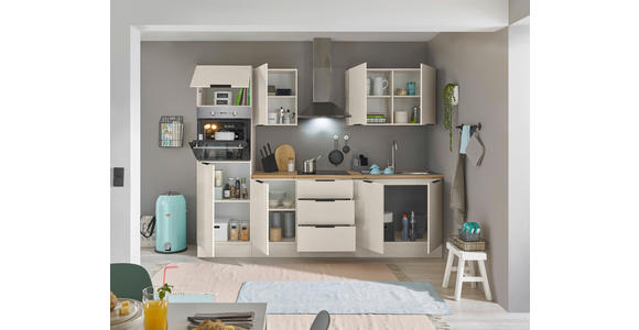 KÜCHENBLOCK   in Kaschmir  - Kaschmir/Schwarz, Basics, Holzwerkstoff/Metall (270/211/60cm) - Xora