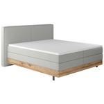 BOXSPRINGBETT 180/200 cm  in Grau  - Schwarz/Grau, Natur, Holz/Textil (180/200cm) - Valnatura