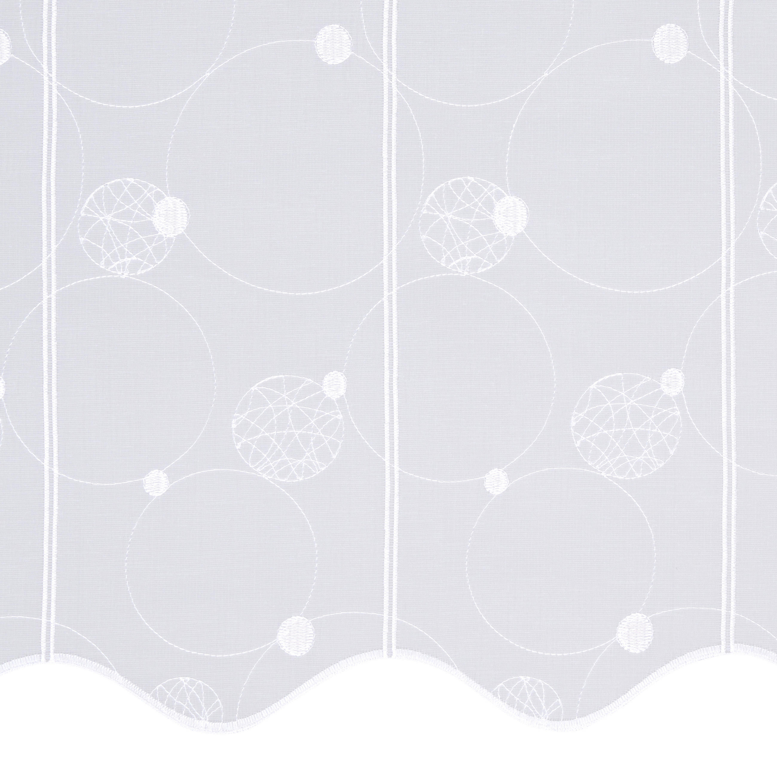 KURZGARDINE 90 cm   - Weiß, KONVENTIONELL, Textil (90cm) - Esposa