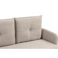 SITZBANK 180/93/67 cm Cord Beige Metall  - Beige/Schwarz, Design, Textil/Metall (180/93/67cm) - Novel