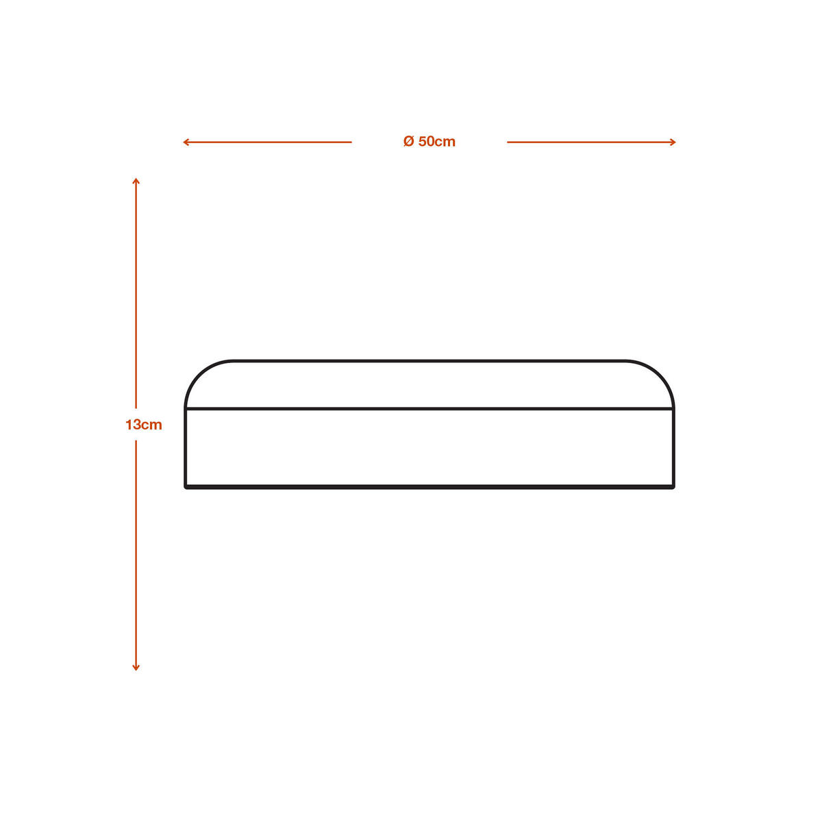 LED-DECKENLEUCHTE 50/13 cm   - Braun, Natur, Naturmaterialien/Metall (50/13cm) - Ledvance