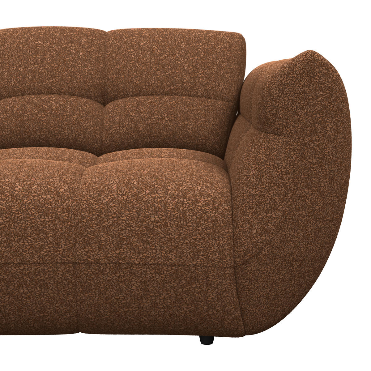 ECKSOFA Terracotta Chenille  - Dunkelgrün/Terracotta, Trend, Kunststoff/Textil (178/280cm) - MID.YOU