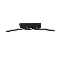 LED-DECKENLEUCHTE Ginko 79/12,5/9 cm   - Schwarz/Weiß, Design, Kunststoff/Metall (79/12,5/9cm)