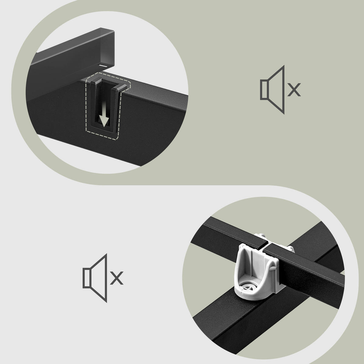 BETT 140/190 cm  in Schwarz  - Schwarz, Basics, Metall (140/190cm) - Boxxx