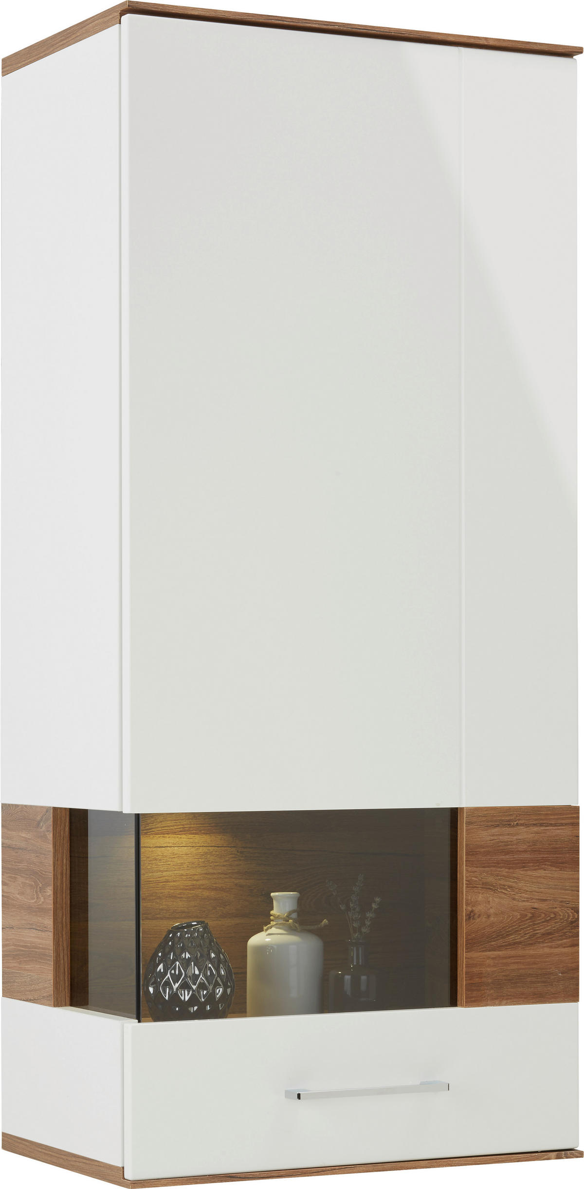 VÄGGHÄNGD MODUL i vit   - vit, Design, trä (60/133/37cm) - Premium Living