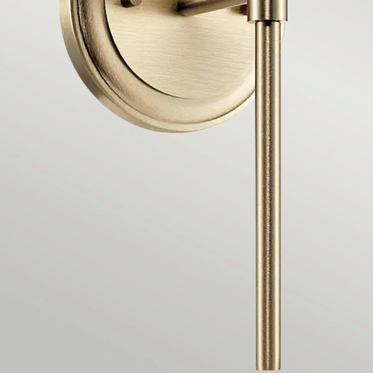 BADEZIMMER-WANDLEUCHTE - Champagner, Konventionell, Glas/Metall (34.8/12.8/16.6cm) - Elstead Lighting
