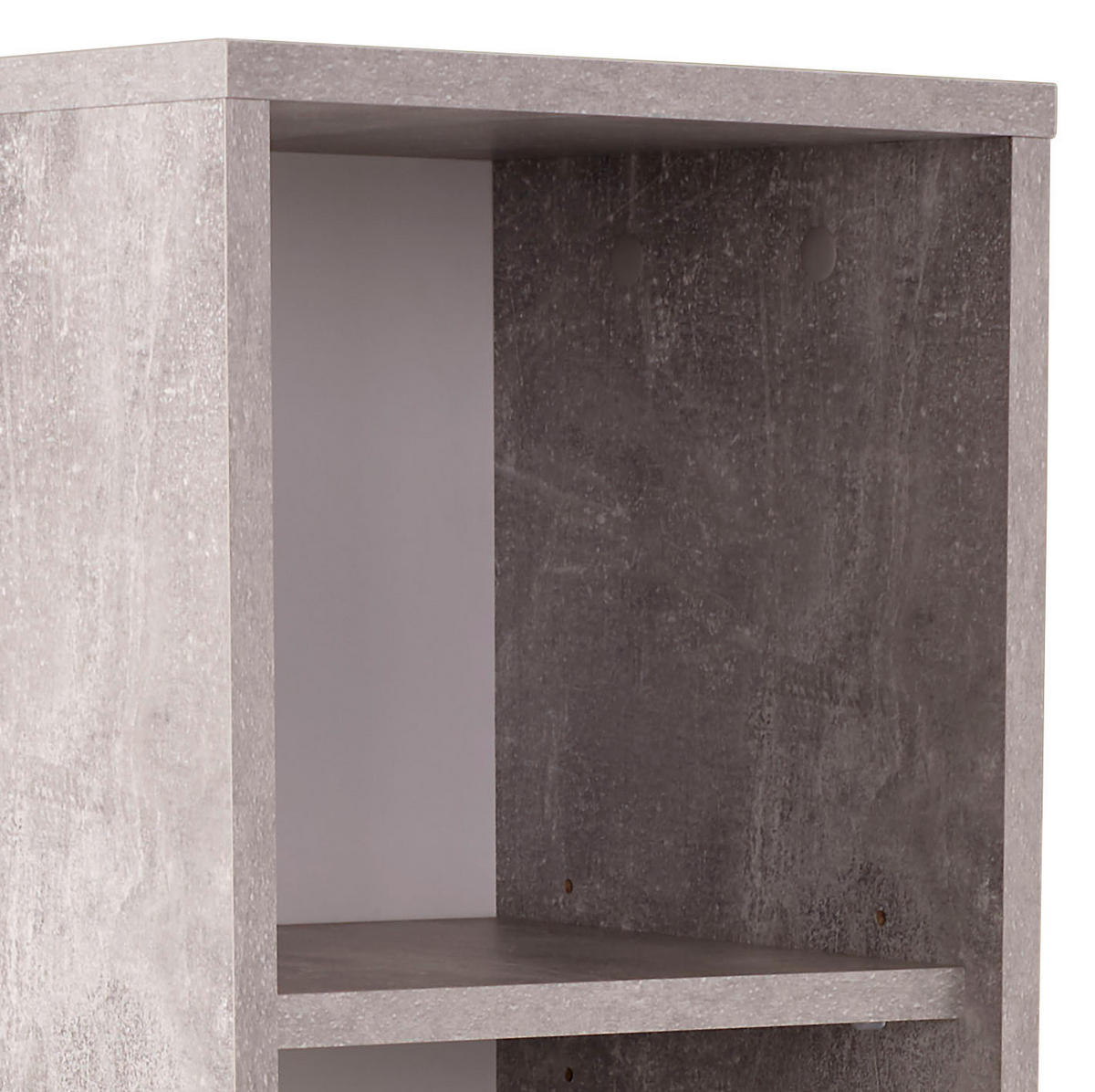 MIDISCHRANK 32/135/28 cm  - Chromfarben/Hellgrau, MODERN, Holzwerkstoff/Kunststoff (32/135/28cm) - MID.YOU