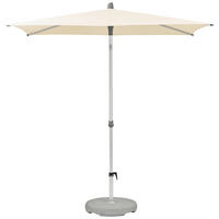 SONNENSCHIRM 210x150 cm Creme  - Silberfarben/Creme, KONVENTIONELL, Textil/Metall (210/150cm) - Glatz