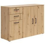 KOMMODE , 120/83/40 cm, 2 Schublade(n)  - Anthrazit/Schwarz, MODERN, Holzwerkstoff/Kunststoff (120/83/40cm) - Carryhome