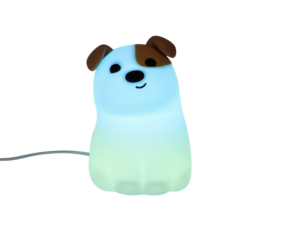 NOČNÉ SVETLO, 9,2/13,8/11,5 cm - biela, Trend, plast (9,2/13,8/11,5cm) - Novel