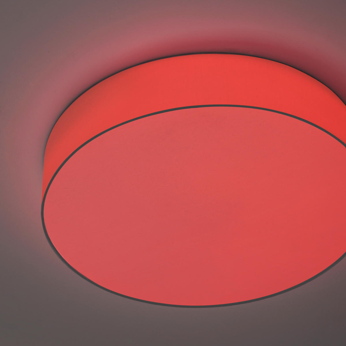 LED-DECKENLEUCHTE 50/10 cm    - Weiß, Trend, Kunststoff/Textil (50/10cm) - Novel