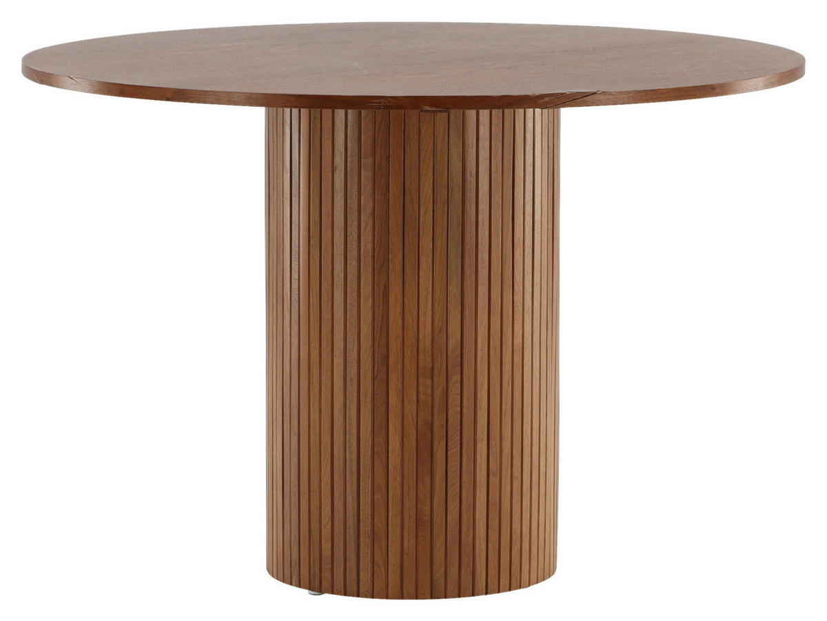 ESSTISCH in Holzwerkstoff 110/110/75 cm  - Walnussfarben, Design, Holzwerkstoff (110/110/75cm) - Livetastic