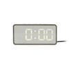 WECKER   - Hellgrau, Basics, Kunststoff (14/3/6,5cm) - Present Time