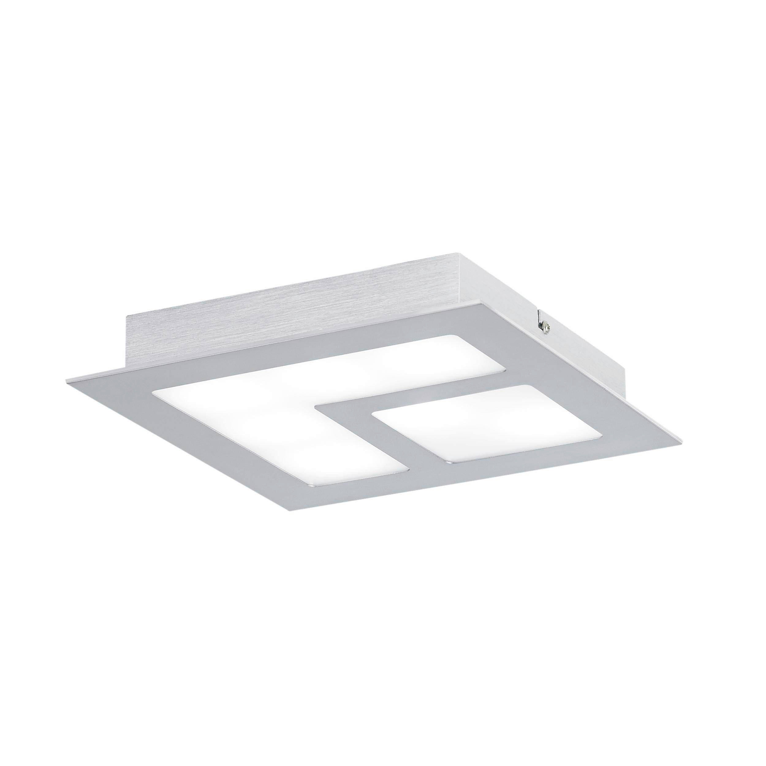 LED-DECKENLEUCHTE 27/27/4,5 cm   - Alufarben/Nickelfarben, Design, Kunststoff/Metall (27/27/4,5cm) - Eglo