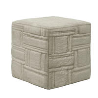 TABURE tekstil  bež        - bež/crna, Moderno, tekstil/plastika (38/38/38cm)