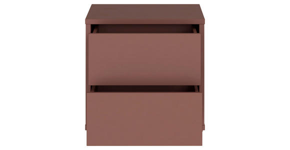 NACHTSCHRANK 50/48/42 cm  - Silberfarben/Terracotta, Trend, Holzwerkstoff/Kunststoff (50/48/42cm) - Carryhome