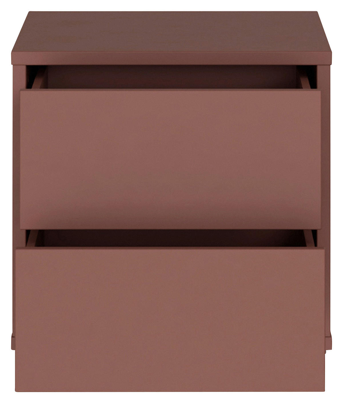 NACHTSCHRANK 50/48/42 cm  - Silberfarben/Terracotta, Trend, Holzwerkstoff/Kunststoff (50/48/42cm) - Carryhome