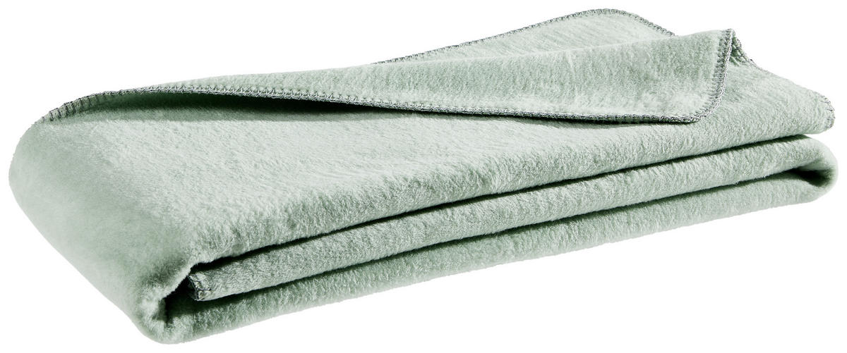 WOHNDECKE 150/200 cm  - Hellgrün, Basics, Textil (150/200cm) - Bio:Vio
