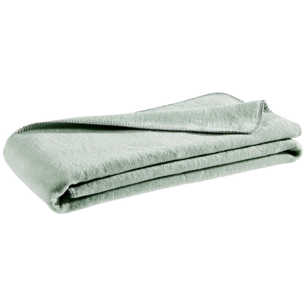Thumbnail - Bio:Vio Wohndecke, Hellgrün, Textil, Uni, 150x200 cm, Kettelrand, Wohntextilien, Decken, Kuscheldecken