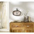 WANDUHR 35/32,5/5,5 cm - Hellbraun/Braun, LIFESTYLE, Glas/Holz (35/32,5/5,5cm) - Ambia Home