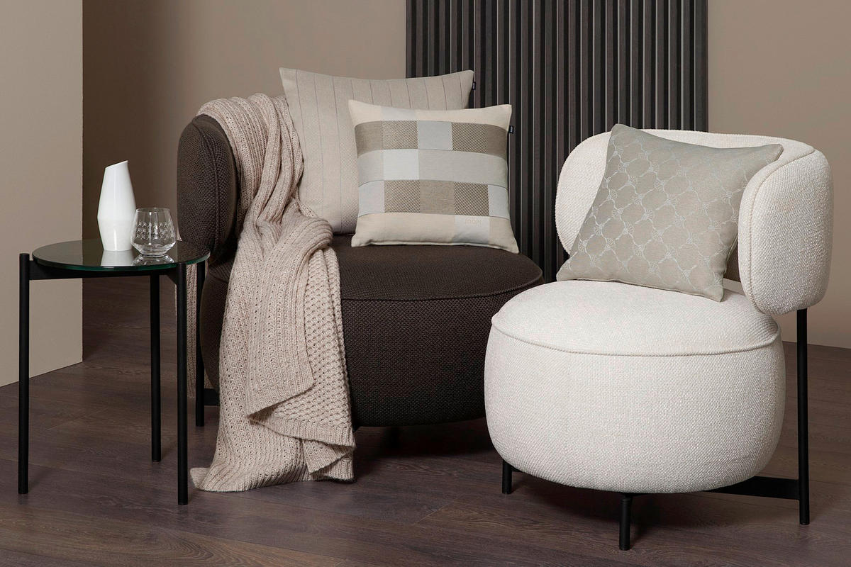 KISSENHÜLLE Mosaic 40/40 cm  - Beige/Creme, KONVENTIONELL, Textil (40/40cm) - Joop!