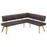 ECKBANK in Eichefarben, Dunkelbraun - Eichefarben/Dunkelbraun, Design, Holz/Textil (200/160cm) - Venda ECKBANK in Eichefarben, Dunkelbraun - Eichefarben/Dunkelbraun, Design, Holz/Textil (200/160cm) - Venda