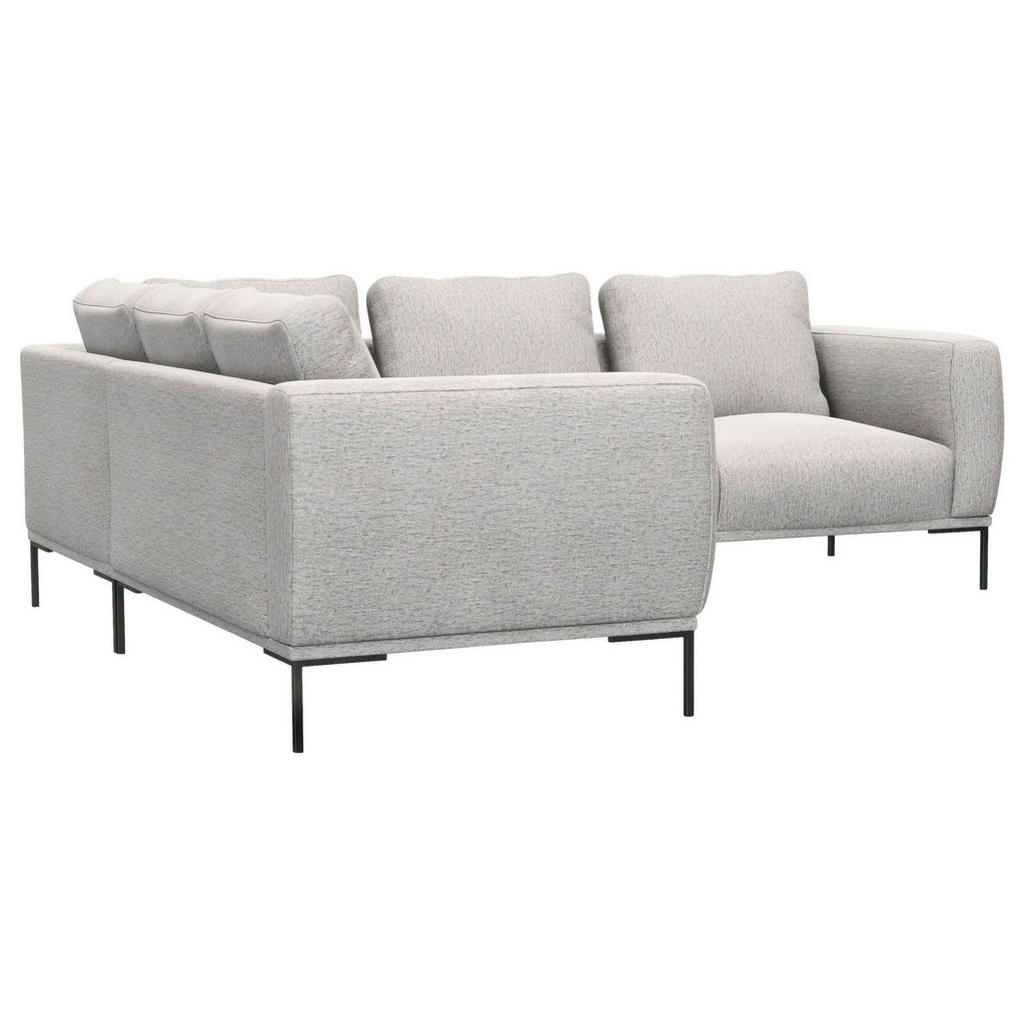 Thumbnail - Livetastic Ecksofa, Hellgrau, Textil, 5,5-Sitzer, Füllung: Schaumstoff, Ottomane links, L-Form, 252x219 cm, Oeko-Tex® St...