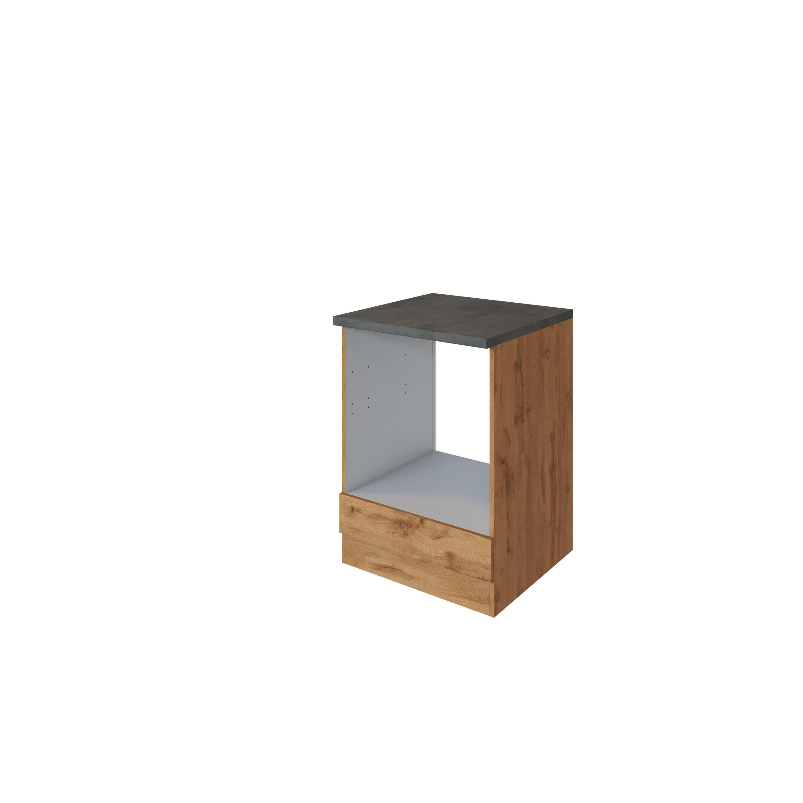 INBYGGNADSSKÅP FÖR SPIS 60/85/60 cm i ekfärgad 85/60/60 cm