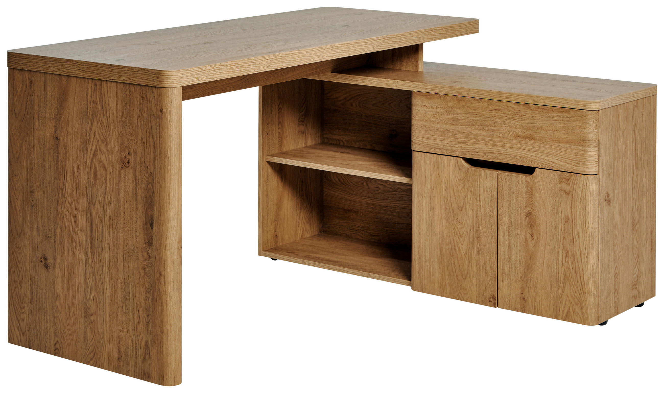 Novel Eckschreibtisch Eiche 117.5x77x140 cm