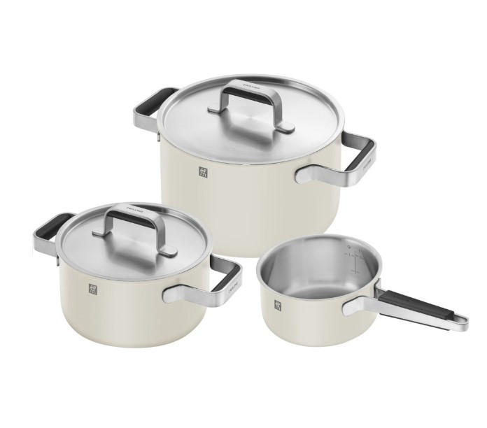 GRYT- OCH KASTRULLSET 5 delar  - vit, metall/keramik - Zwilling